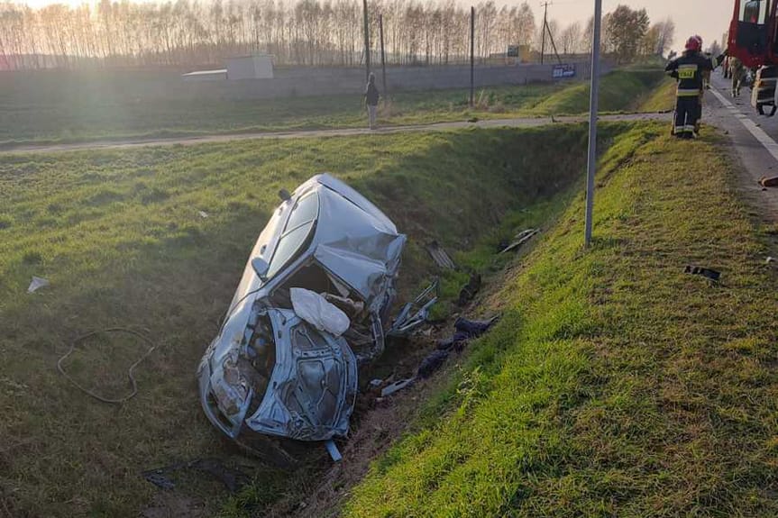 Tragiczny wypadek w Brzezówce. Nie żyje 30-latek