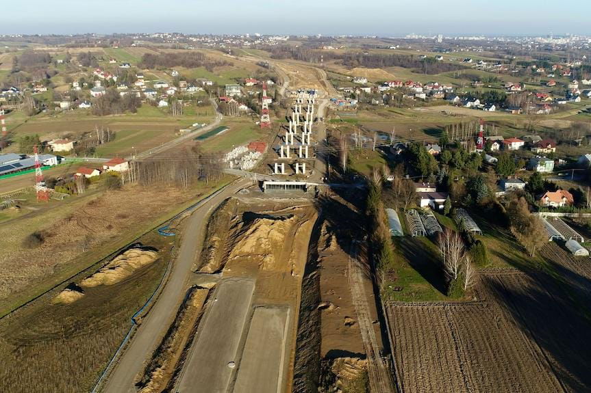 Budowa estakady na S19 Rzeszów Południe - Babica