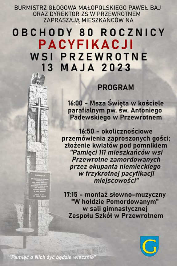 80. rocznica pacyfikacji wsi Przewrotne