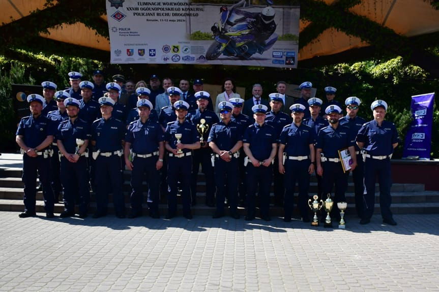 policjanci z konkursu Policjant Ruchu Drogowego