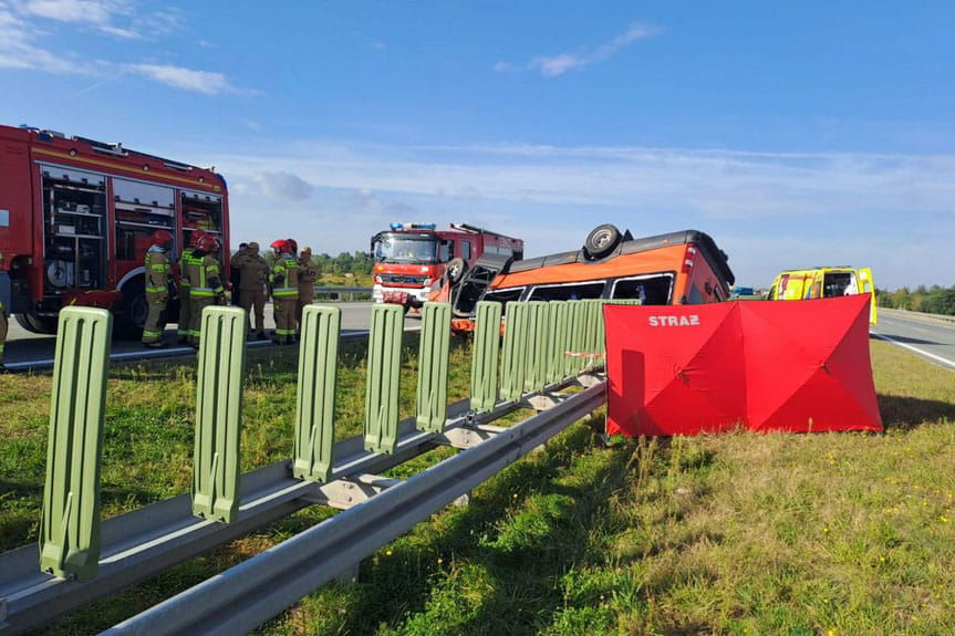 Tragiczny wypadek na A4, dwie osoby nie żyją