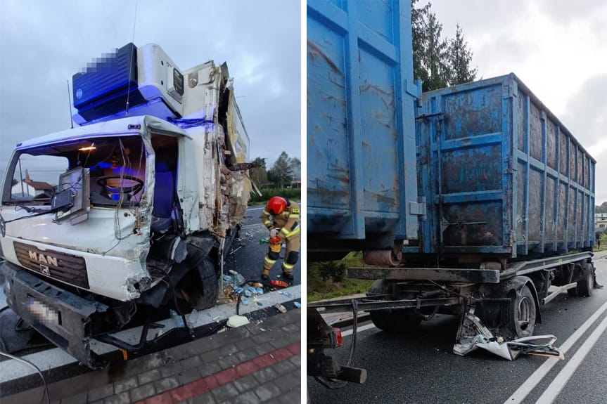 Wypadek w Trzcinicy na DK28