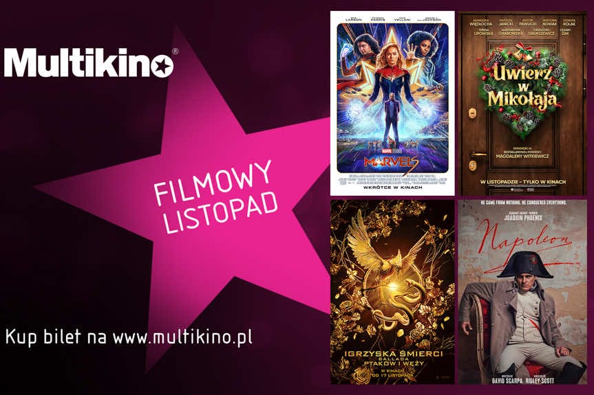 Listopad w Multikinie będzie pełen różnorodnych premier filmowych