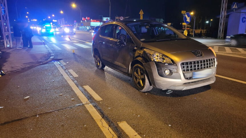 Potrącenie pieszego w Sanoku