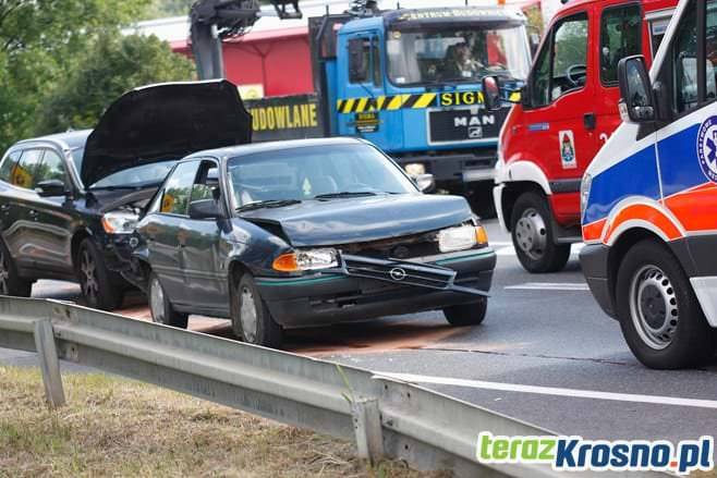 Trzy samochody zderzyły się na Bieszczadzkiej