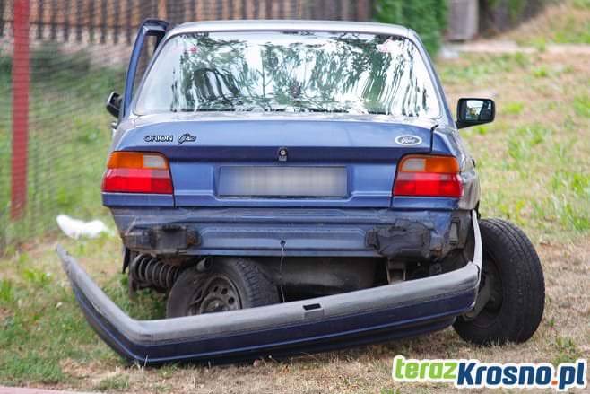 Zderzenie trzech samochodów na Korczyńskiej