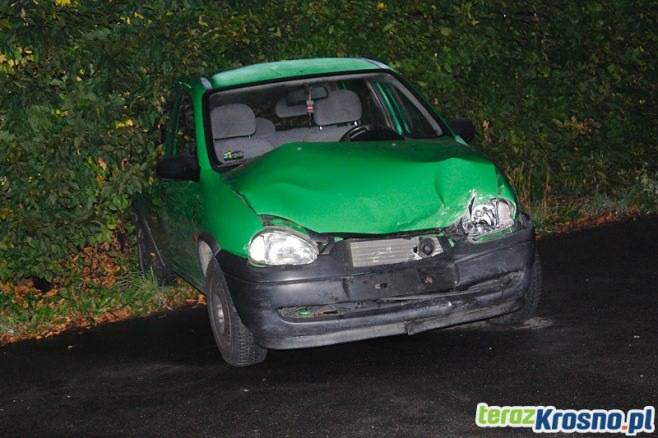 Kolizja w Łękach Strzyżowskich