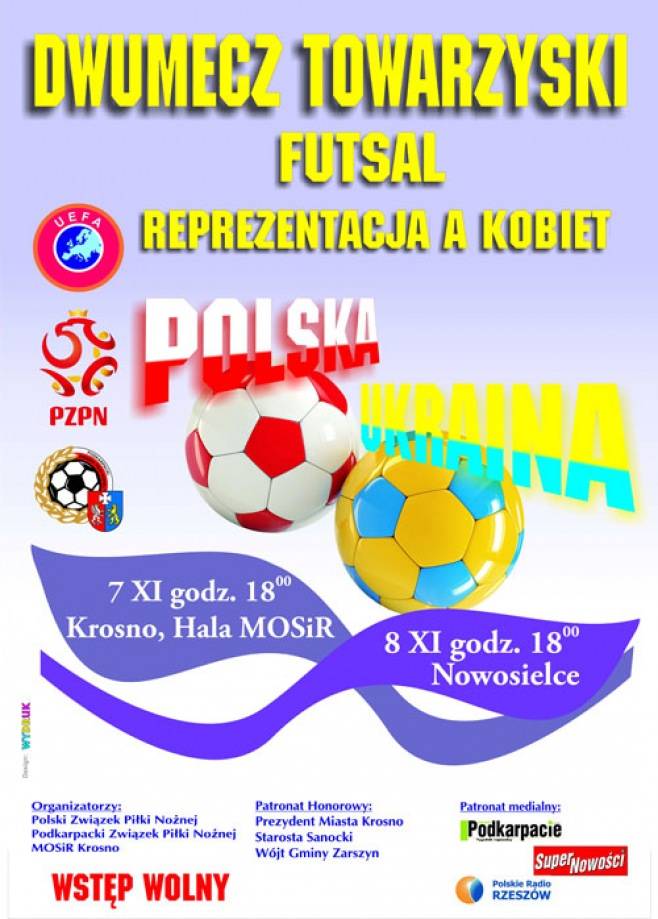 Dwumecz piłkarski Polska - Ukraina w Futsalu