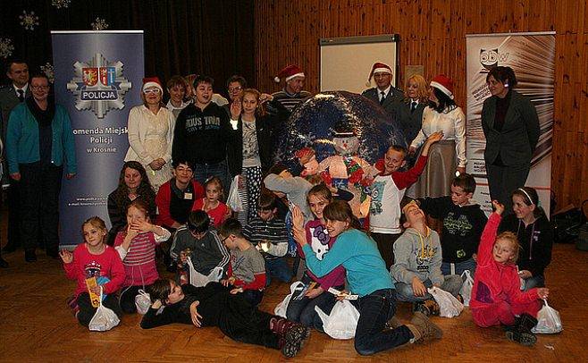 Mikołajki w krośnieńskiej komendzie