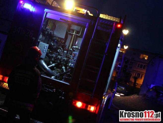 Pożar garażu we Wróbliku Królewskim