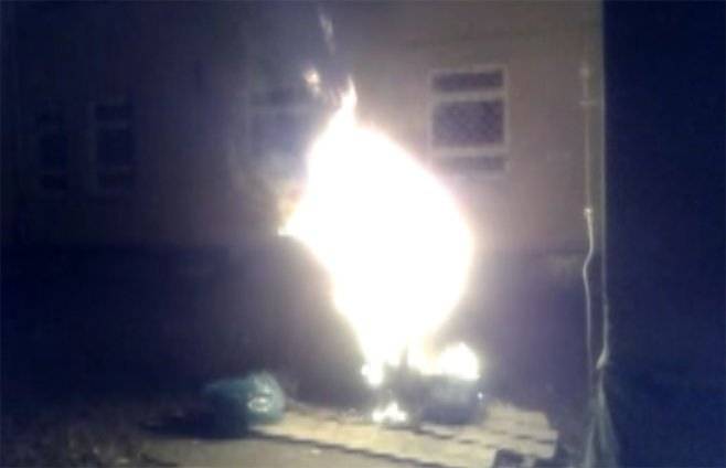 Pożar śmietnika w Polance