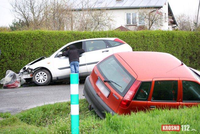 Zderzenie trzech samochodów w Jedliczu