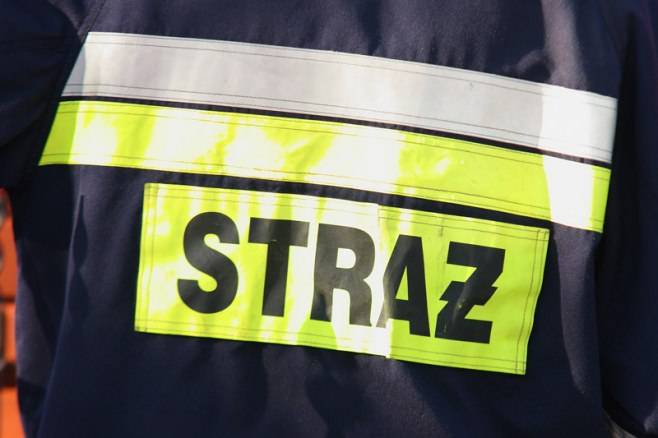 Nocny pożar piwnicy na Markiewicza