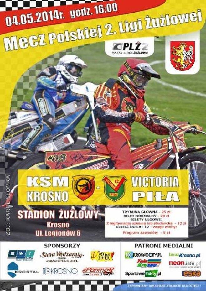 Awizowane składy na mecz KSM Krosno - Victoria Piła