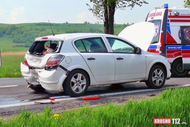 Wypadek w Rymanowie: cztery osoby ranne