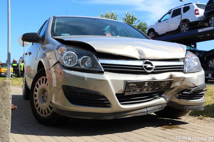 Kolizja na Podkarpackiej w Krośnie