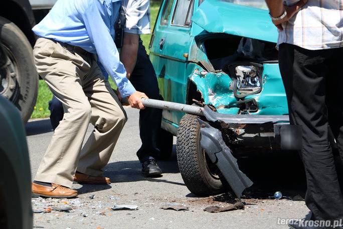 Kolizja w Zręcinie, nikt nie ucierpiał