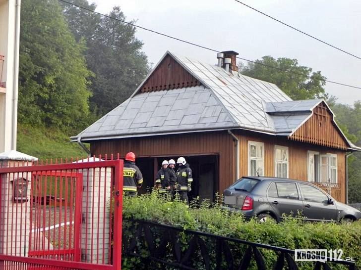 Pożar budynku gospodarczego w Zboiskach