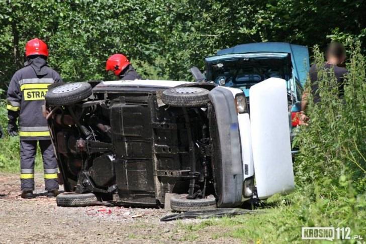 Chorkówka: Nietypowy wypadek z udziałem "malucha"