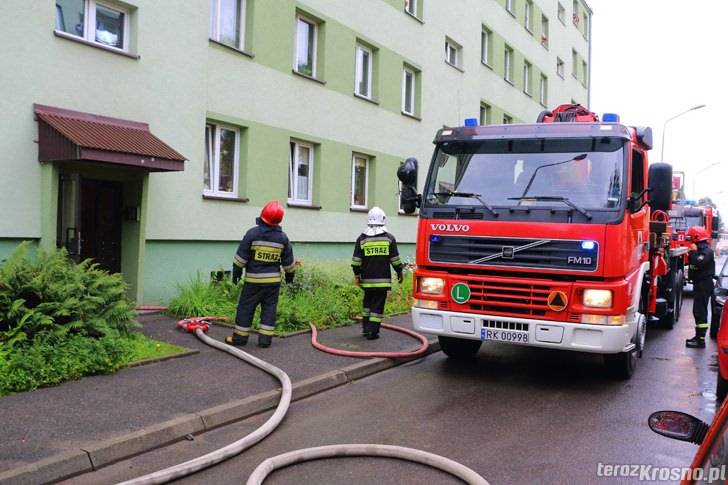 Dwa pożary w Krośnie, drewutni i garnka