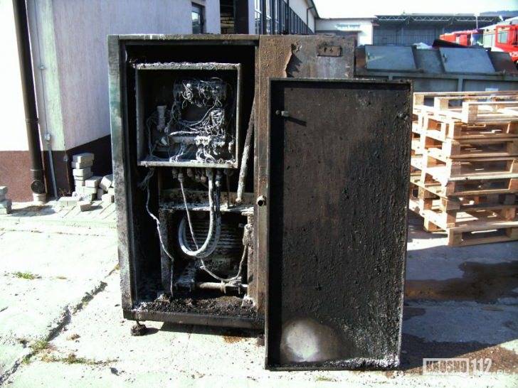 Pożar w kotłowni w Rymanowie