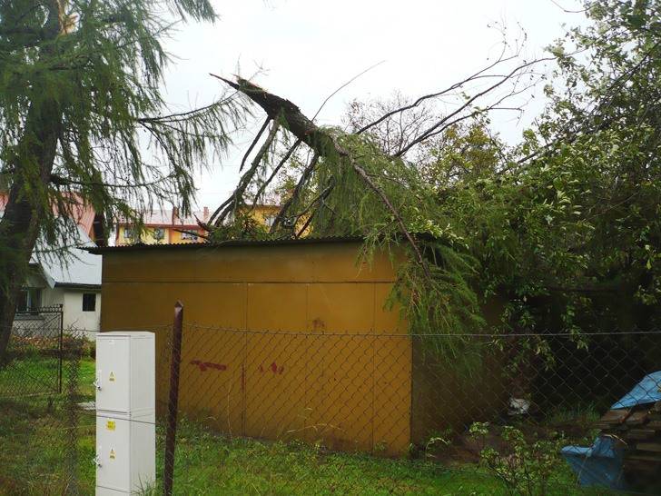 Silne wiatry nad powiatem