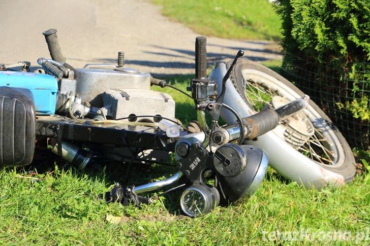 Zderzenie motocykla z busem w Równem