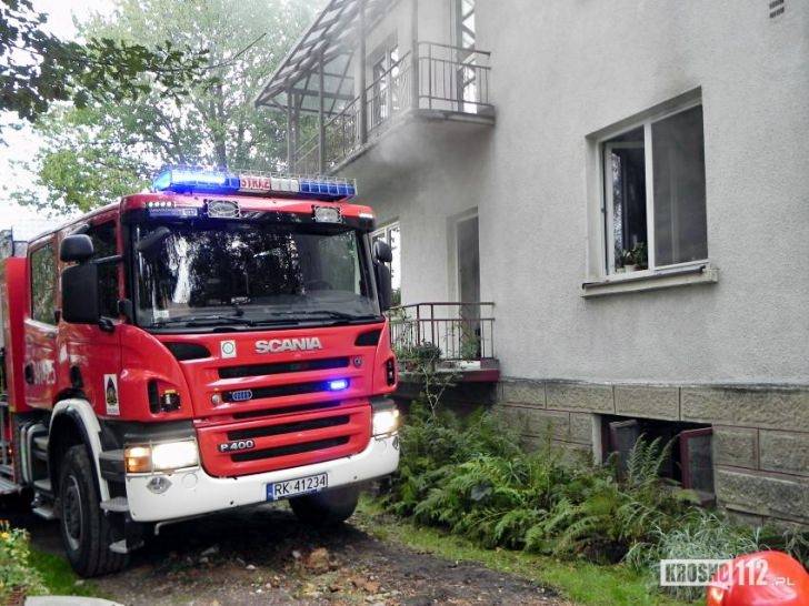 Pożar piwnicy w Wojaszówce