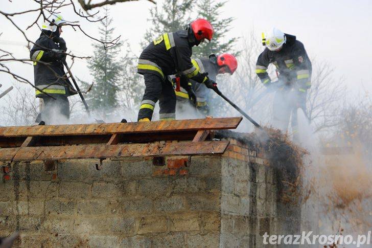 Pożar budynku gospodarczego w Teodorówce