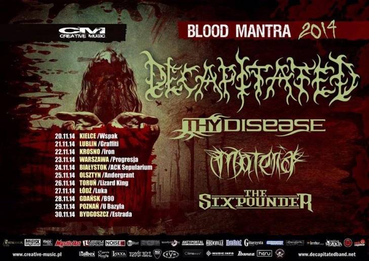 Koncert Decapitated w klubie Iron