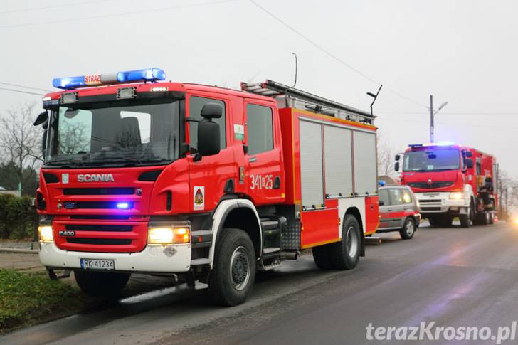 Krosno: Pożar domu na ul. Żeromskiego