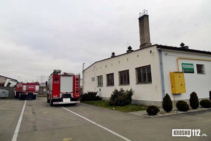 Pożar sadzy w kominie piekarni w Jedliczu