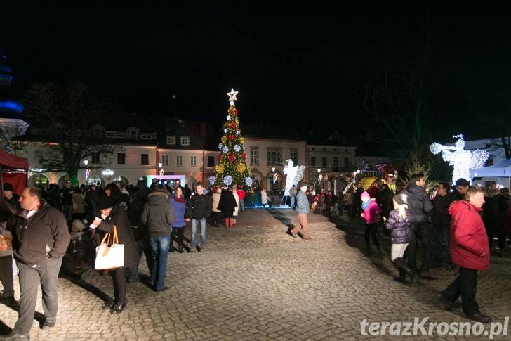 Spotkanie wigilijne na krośnieńskim Rynku
