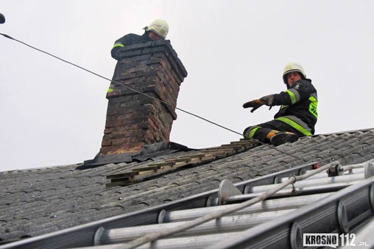 Pożar domu w Jaśliskach