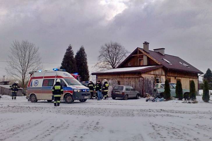 Wrocanka: Pożar drewnianego domu