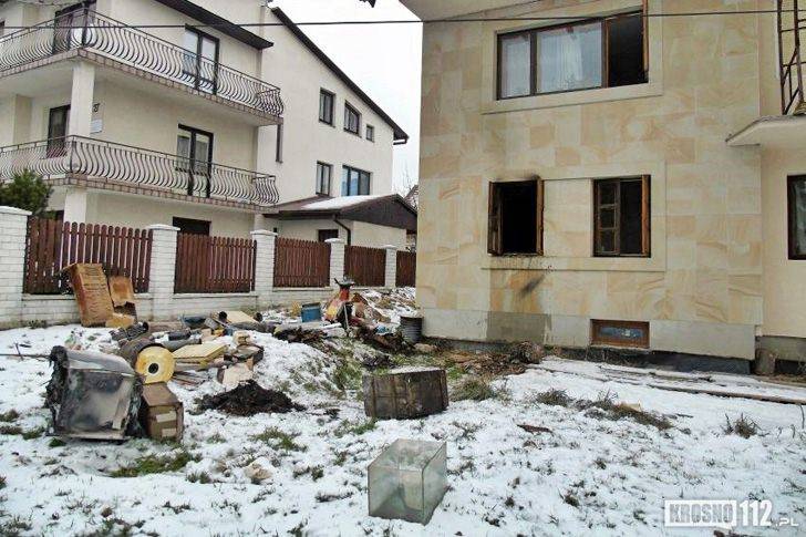 Krosno: Pożar w kotłowni domu