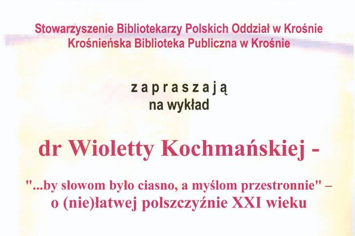 O (nie)łatwiej polszczyźnie... wykład z okazji Międzynarodowego Dnia Języka Ojczystego
