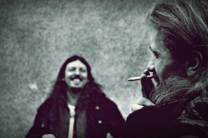 Gienek Loska i Andrzej Makarewicz w Monice