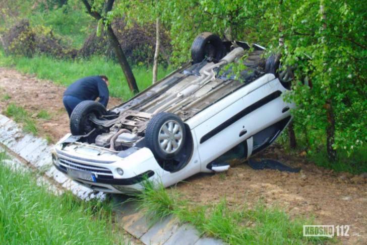 Citroen dachował w Potoku