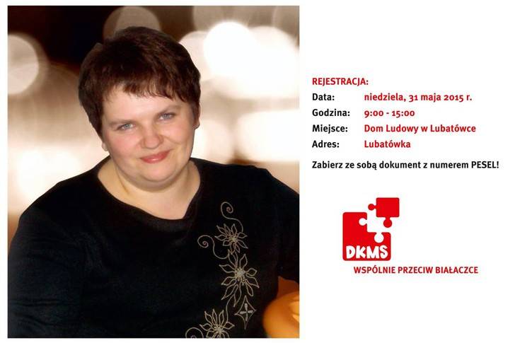 Pomóż Renacie i innym - zostań dawcą szpiku