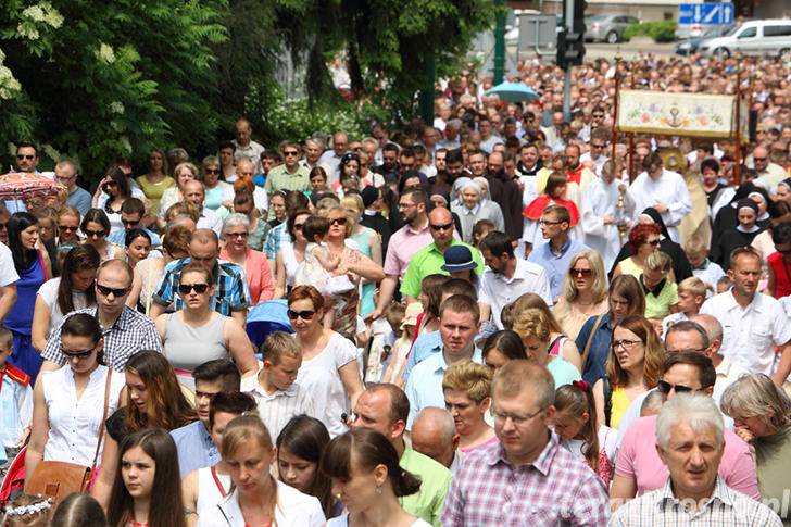 Procesja Bożego Ciała w Krośnie