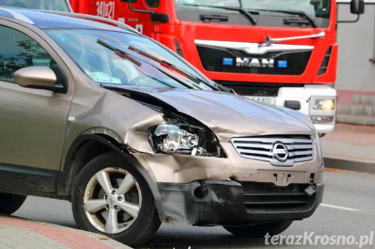 Czołowe zderzenie na Lniarskiej