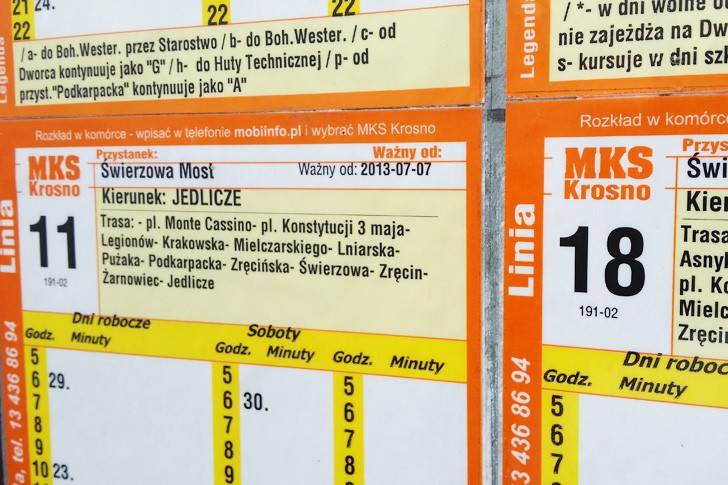 Zmiany w rozkładzie jazdy MKS Krosno