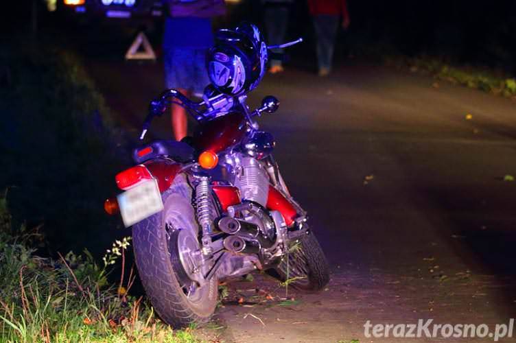 Kompletnie pijany na motocyklu