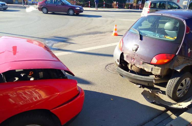 Volkswagen wjechał w tył Forda