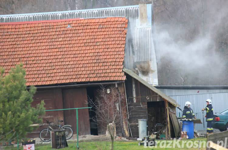 Cergowa: Pożar na strychu