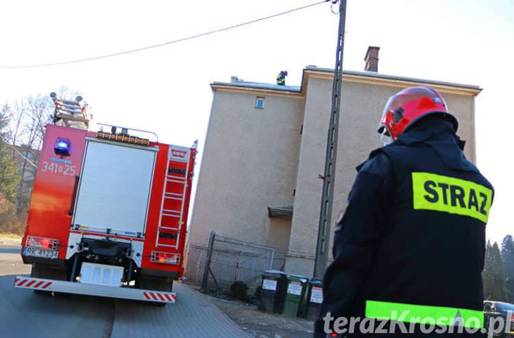 Pożar sadzy w kominie. Mieszkańcy najedli się strachu