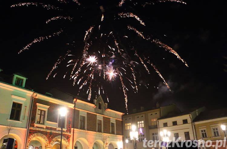 Fajerwerki rozświetliły Krosno [FOTO, WIDEO]