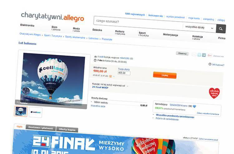 Wylicytuj lot balonem nad Krosnem