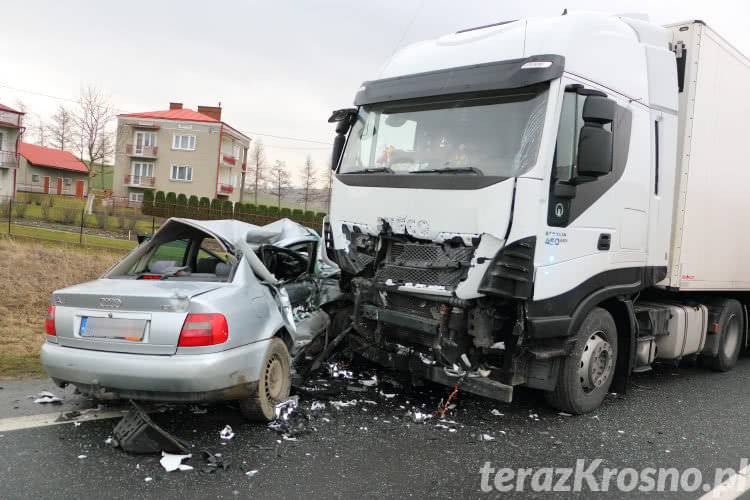 Poważny wypadek w Łężanach